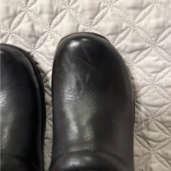 Dansko Black Leather Mules Size 41 / US 10 - Picture 4 of 6